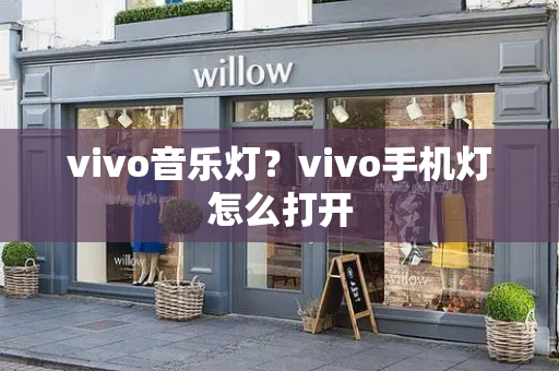 vivo音乐灯？vivo手机灯怎么打开