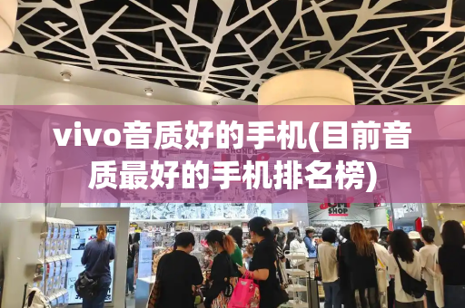vivo音质好的手机(目前音质最好的手机排名榜)-第1张图片-星选测评