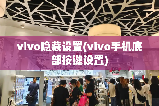 vivo隐藏设置(vivo手机底部按键设置)