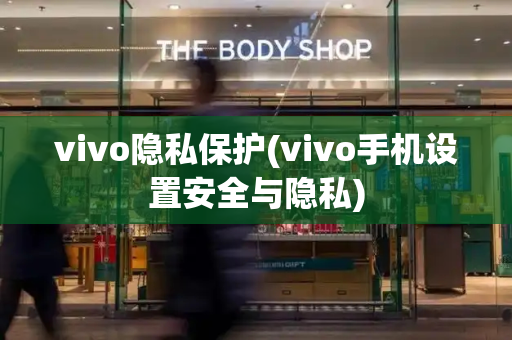 vivo隐私保护(vivo手机设置安全与隐私)-第1张图片-星选测评