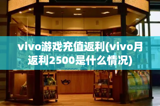 vivo游戏充值返利(vivo月返利2500是什么情况)