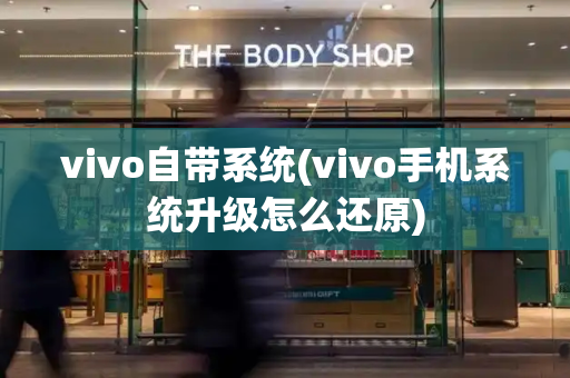 vivo自带系统(vivo手机系统升级怎么还原)