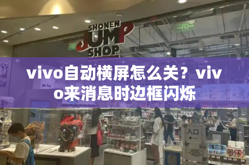 vivo自动横屏怎么关？vivo来消息时边框闪烁-第1张图片-星选测评