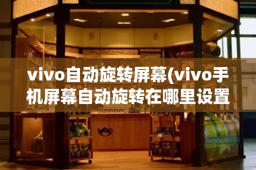 vivo自动旋转屏幕(vivo手机屏幕自动旋转在哪里设置)
