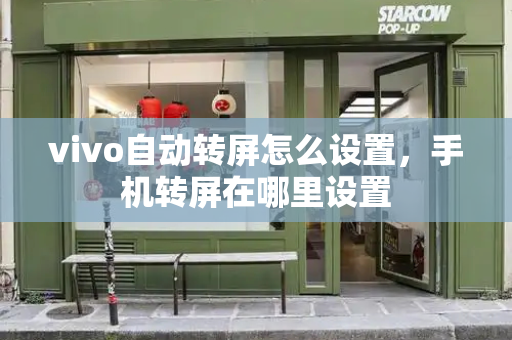vivo自动转屏怎么设置，手机转屏在哪里设置