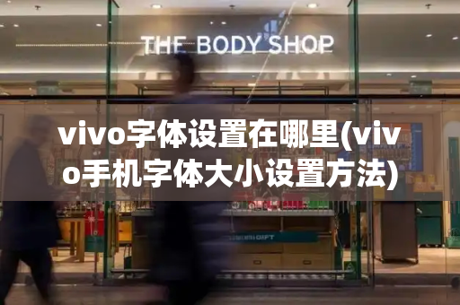 vivo字体设置在哪里(vivo手机字体大小设置方法)