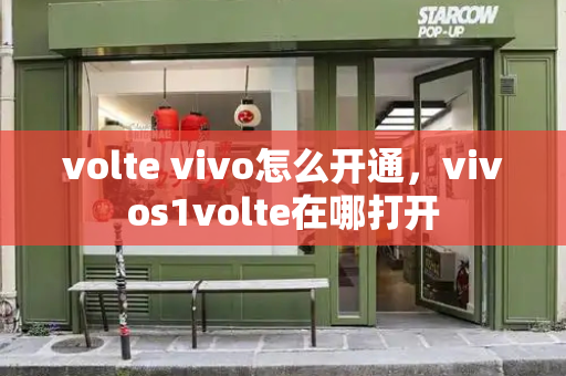 volte vivo怎么开通，vivos1volte在哪打开-第1张图片-星选测评