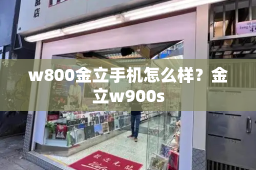 w800金立手机怎么样？金立w900s-第1张图片-星选测评