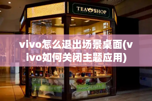 vivo怎么退出场景桌面(vivo如何关闭主题应用)