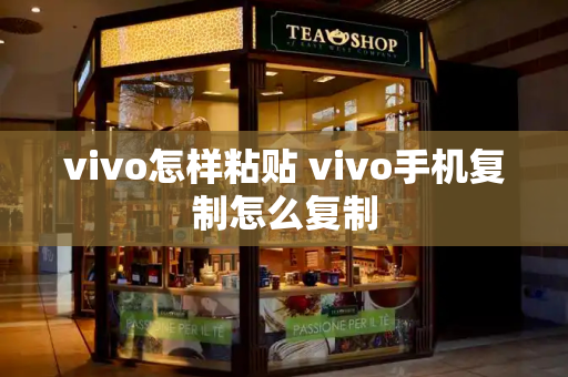 vivo怎样粘贴 vivo手机复制怎么复制