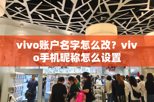 vivo账户名字怎么改？vivo手机昵称怎么设置-第1张图片-星选测评
