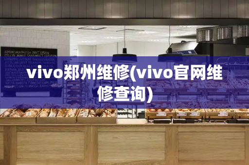 vivo郑州维修(vivo官网维修查询)