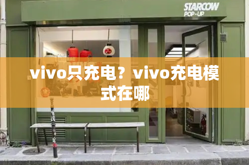 vivo只充电？vivo充电模式在哪