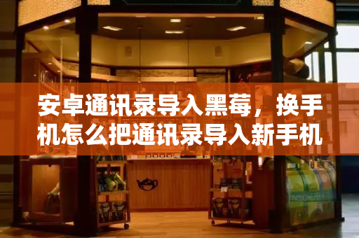 安卓通讯录导入黑莓，换手机怎么把通讯录导入新手机-第1张图片-星选测评
