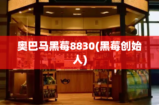 奥巴马黑莓8830(黑莓创始人)