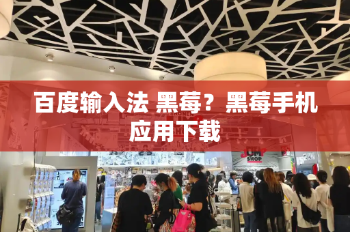 百度输入法 黑莓？黑莓手机应用下载-第1张图片-星选测评