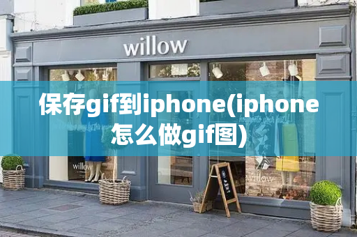 保存gif到iphone(iphone怎么做gif图)-第1张图片-星选测评