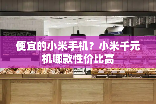 便宜的小米手机？小米千元机哪款性价比高
