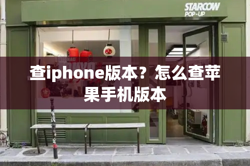查iphone版本？怎么查苹果手机版本-第1张图片-星选测评