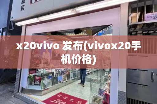x20vivo 发布(vivox20手机价格)