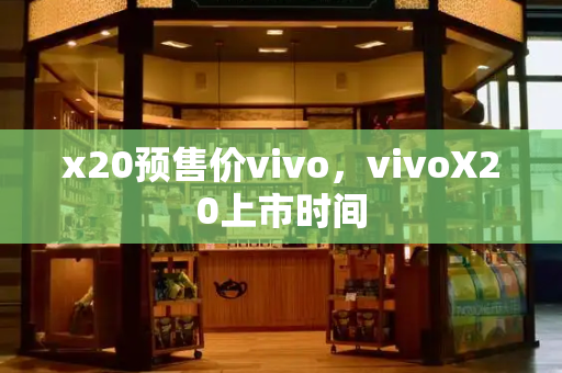x20预售价vivo，vivoX20上市时间