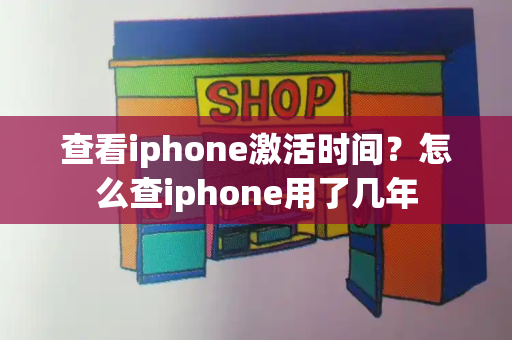 查看iphone激活时间？怎么查iphone用了几年-第1张图片-星选测评