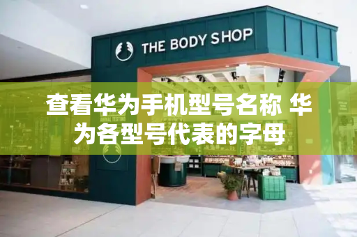 查看华为手机型号名称 华为各型号代表的字母