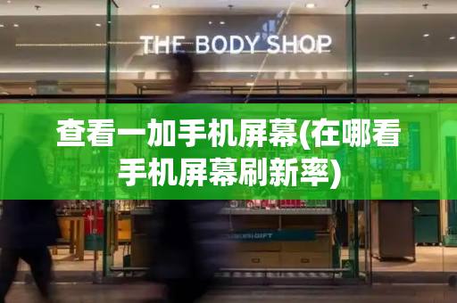 查看一加手机屏幕(在哪看手机屏幕刷新率)
