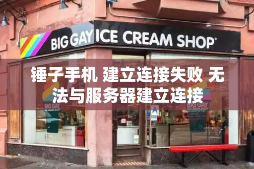 锤子手机 建立连接失败 无法与服务器建立连接-第1张图片-星选测评