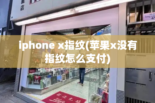 iphone x指纹(苹果x没有指纹怎么支付)