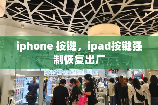 iphone 按键，ipad按键强制恢复出厂