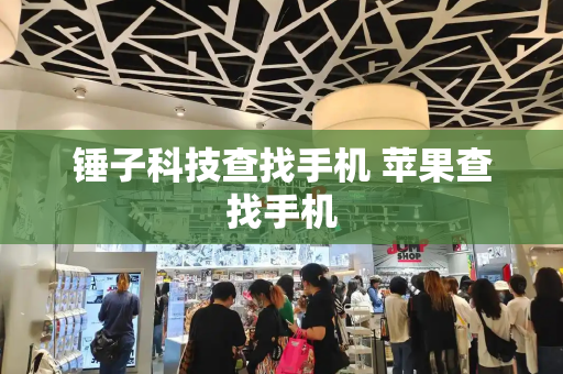 锤子科技查找手机 苹果查找手机-第1张图片-星选测评