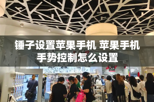 锤子设置苹果手机 苹果手机手势控制怎么设置-第1张图片-星选测评