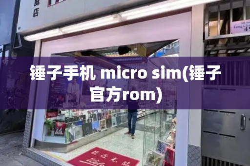 锤子手机 micro sim(锤子官方rom)-第1张图片-星选测评
