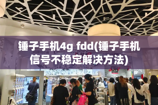 锤子手机4g fdd(锤子手机信号不稳定解决方法)