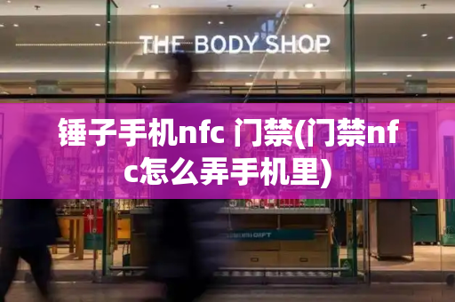 锤子手机nfc 门禁(门禁nfc怎么弄手机里)-第1张图片-星选测评