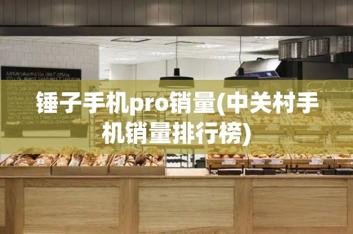 锤子手机pro销量(中关村手机销量排行榜)-第1张图片-星选测评
