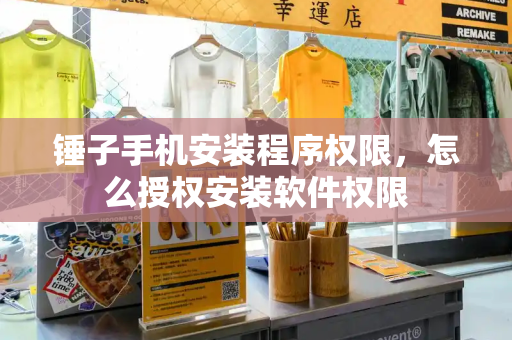 锤子手机安装程序权限，怎么授权安装软件权限-第1张图片-星选测评