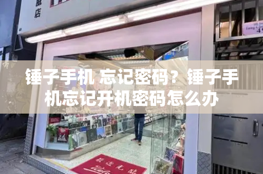 锤子手机 忘记密码？锤子手机忘记开机密码怎么办