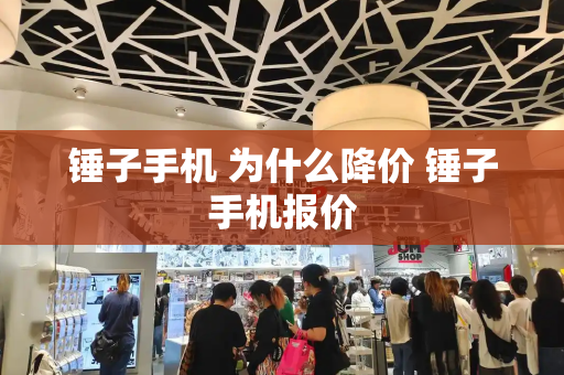 锤子手机 为什么降价 锤子手机报价-第1张图片-星选测评