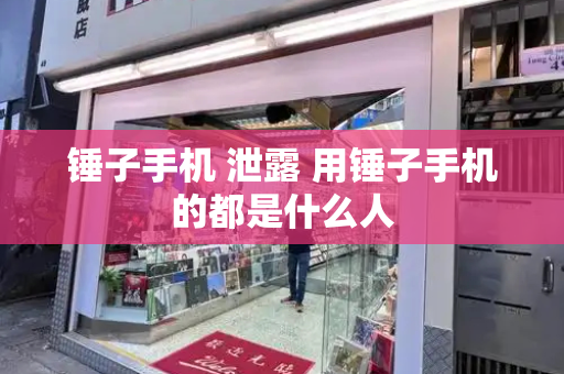 锤子手机 泄露 用锤子手机的都是什么人-第1张图片-星选测评