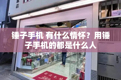 锤子手机 有什么情怀？用锤子手机的都是什么人