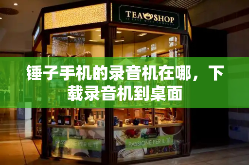 锤子手机的录音机在哪，下载录音机到桌面