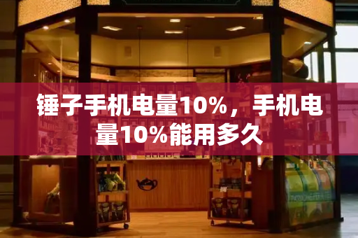 锤子手机电量10%，手机电量10%能用多久-第1张图片-星选测评