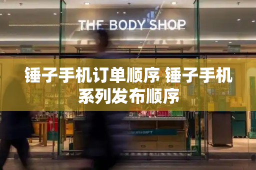 锤子手机订单顺序 锤子手机系列发布顺序-第1张图片-星选测评