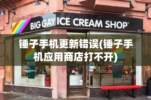 锤子手机更新错误(锤子手机应用商店打不开)-第1张图片-星选测评