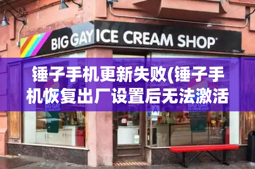 锤子手机更新失败(锤子手机恢复出厂设置后无法激活)-第1张图片-星选测评