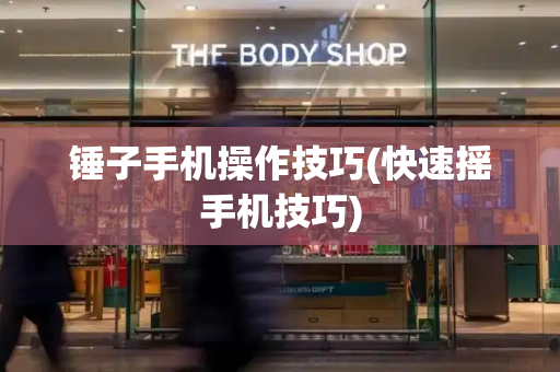 锤子手机操作技巧(快速摇手机技巧)-第1张图片-星选测评