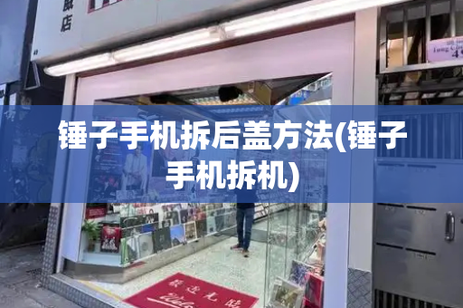 锤子手机拆后盖方法(锤子手机拆机)-第1张图片-星选测评