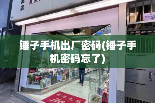 锤子手机出厂密码(锤子手机密码忘了)
